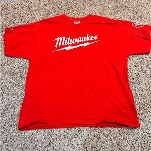 Gildan Red Milwaukee Short Sleeve Tee